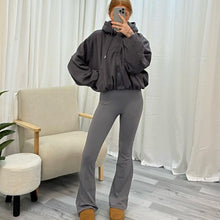 Load image into Gallery viewer, BUBBLE HEM BOMBER JACKET (5 COLOURS)