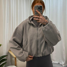 Load image into Gallery viewer, BUBBLE HEM BOMBER JACKET (5 COLOURS)