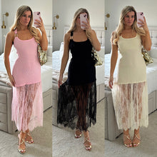 Load image into Gallery viewer, LACE TRAIN DRESS (4 COLOURS)
