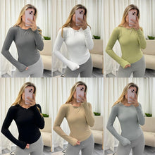 Load image into Gallery viewer, Long Sleeve Basic Seamless Top (7 colours)
