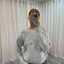 Load image into Gallery viewer, Woolly Heart Embroidered Jumper
