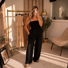 Load image into Gallery viewer, AVA Linen Style Jumpsuit - UK 6-12
