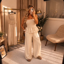 Load image into Gallery viewer, AVA Linen Style Jumpsuit - UK 6-12
