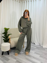 Load image into Gallery viewer, Extreme Soft Luxury Feel Hooded Tracksuit Set in Khaki
