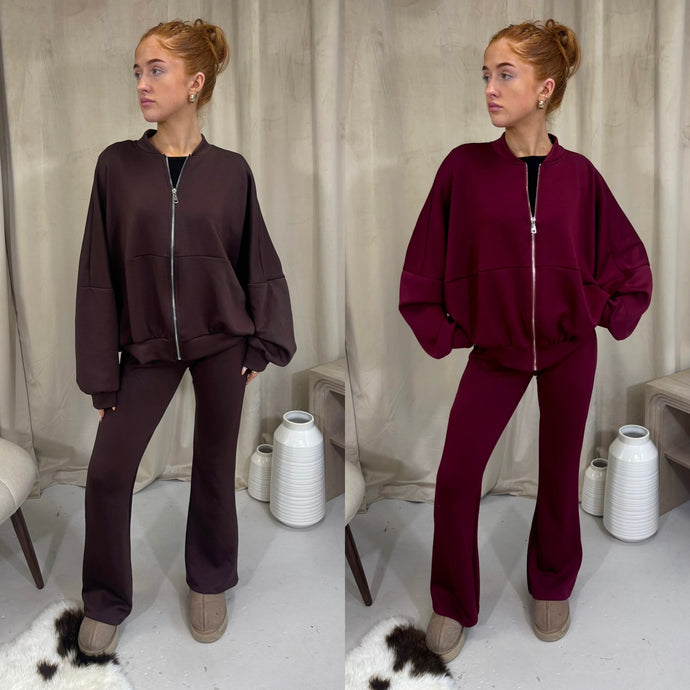 Flared Bomber Tracksuit (10+ colours)