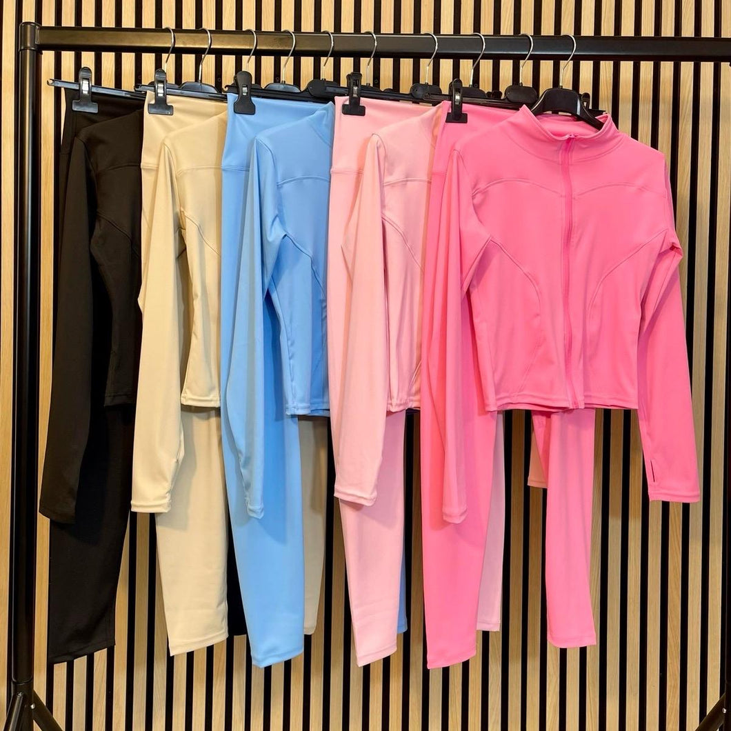 YOGA JACKET AND LEGGINGS (5 COLOURS)