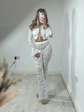 Load image into Gallery viewer, SHEER LACE LACE UP TWO PIECE (3 COLOURS)
