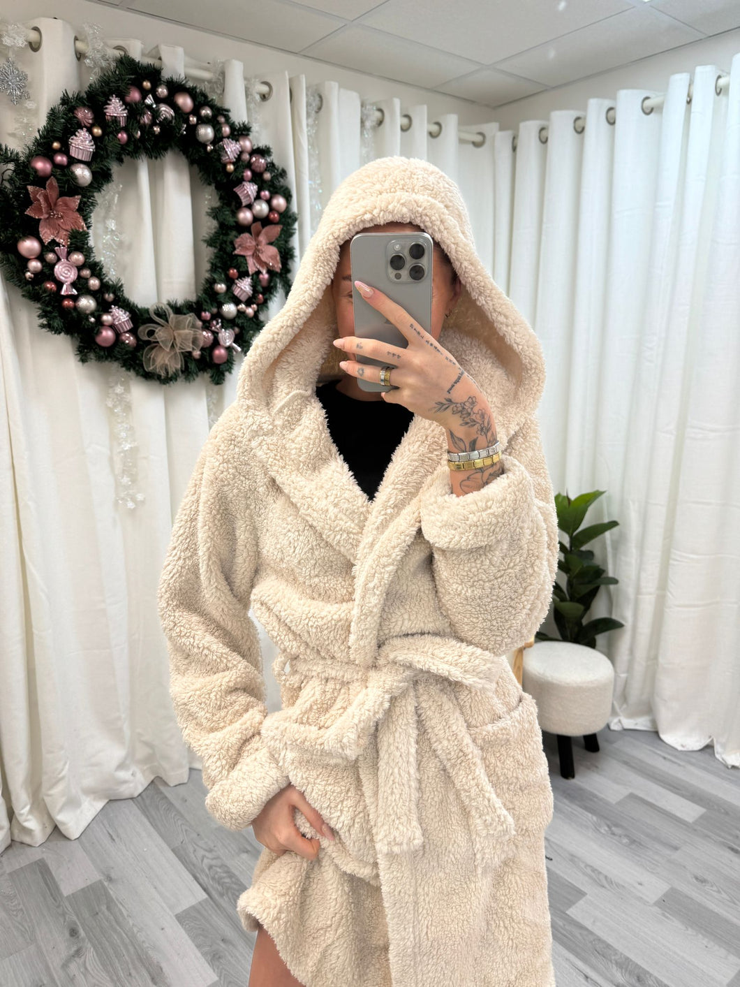 Christmas Gift Fluffy Dressing Gown (3 colours)