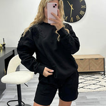 Load image into Gallery viewer, Cross Embroidered Shorts Tracksuits
