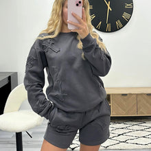 Load image into Gallery viewer, Cross Embroidered Shorts Tracksuits
