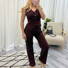 Load image into Gallery viewer, Knitted Waistcoat Two Piece Set (5 colours)
