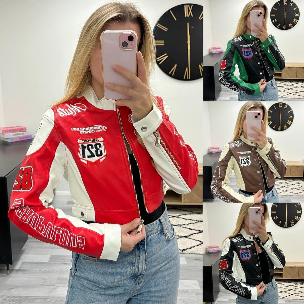 Motor Style Leather Jacket